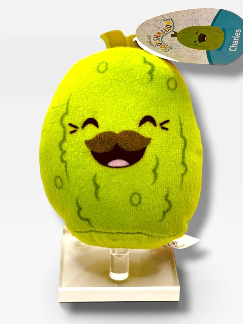 Original Squishmallows Charles Pickle 2025 McDonalds Happy Meal Plush Toy 4 Inch